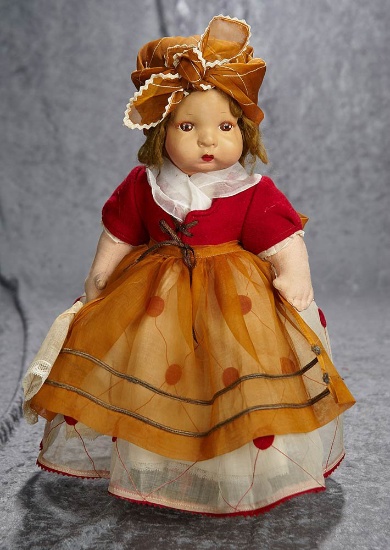 16" French character doll with wonderful face and original costume by Cottin, original tag. $400/500