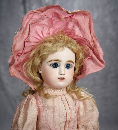 16" Pretty French bisque bebe by Juillien with nice antique costume. $1100/1300