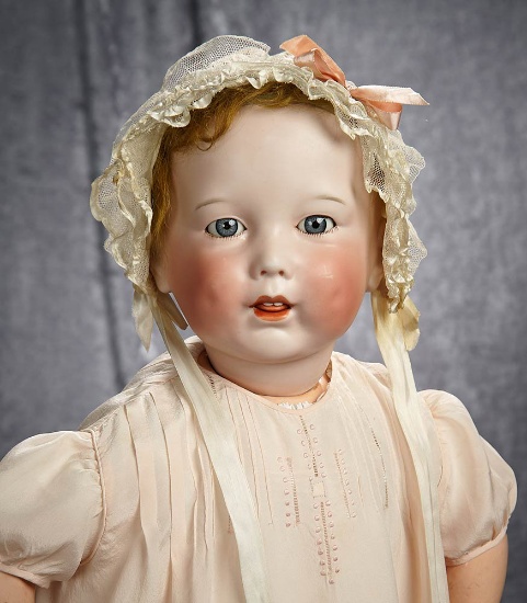 27" French bisque character, 251, by SFBJ with original toddler body. $1100/1400