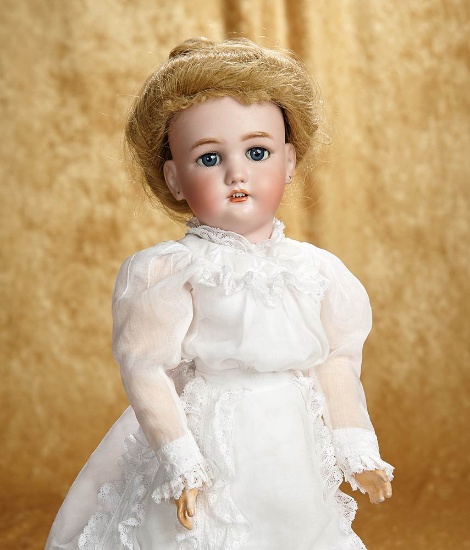 20" German bisque lady doll, model 1349, by Dressel with lady-shaped body. $700/900