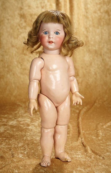 18" French bisque toddler, 247, by SFBJ with original toddler body. $800/1100