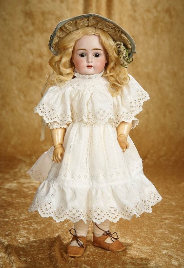 16" German bisque child doll, model 152, by Kestner. $500/700