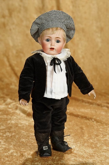 13" German bisque toddler, 257, by Kestner as Little Lord Fauntleroy. $400/500