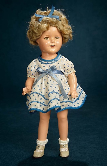 Composition Shirley Temple, Ideal, Polka Dot Dress, "Stand Up and Cheer" 200/300