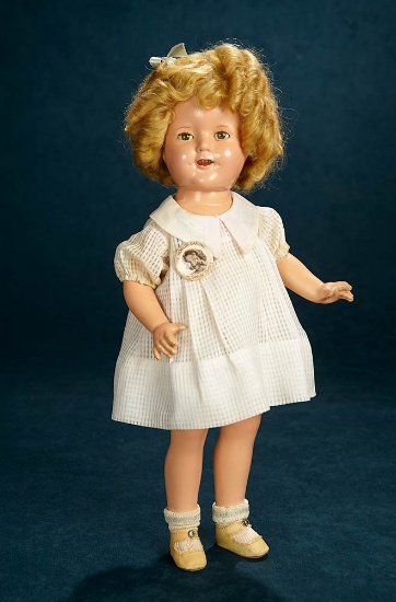 Composition Shirley Temple by Ideal in Early Publicity Costume, Rare Size  300/500