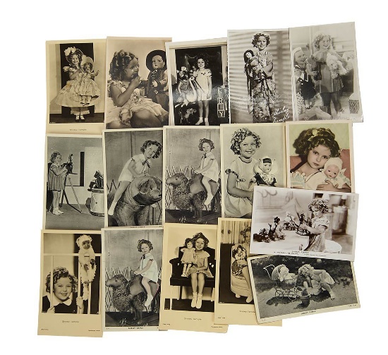 Sixteen Vintage Postcards, Photographs of Shirley Temple with Dolls 200/300
