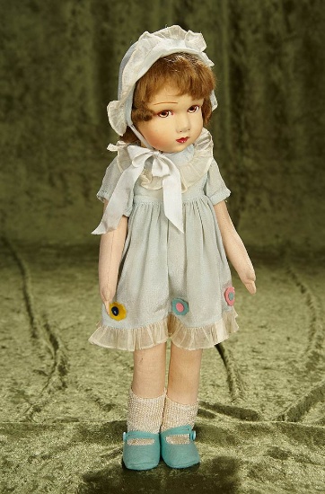 15" French cloth studio doll by Reynal in original costume. $300/400