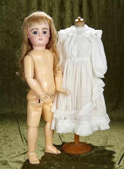 29" French bisque bebe by Gaultier, "Le Bambin" with original body. $2600/3200