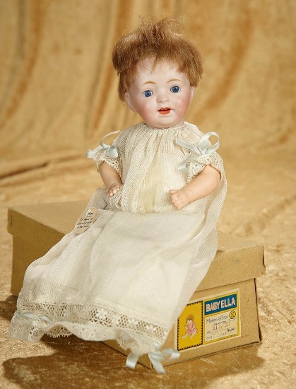 10" Japan character "Baby Ella" by Morimura with original gown, label and box. $200/400