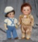 Two German bisque googly dolls, model 323,  by Marseille with delightful expressions. $500/700