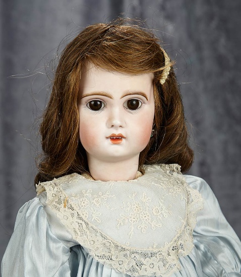 20" French bisque Bebe Jumeau, open mouth, size 8, original box. $1200/1600