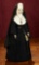 18th Century English Wooden Doll in Original Nun Habit, with Box and Accessories  28,000/35,000