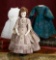 Beautiful French Bisque Poupee by Leontine Rohmer with Three Antique Gowns 3500/4500