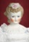 German Bisque Lady Doll with Elaborately Sculpted Hair and Bodice 600/900