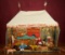American Wooden Humpty Dumpty Circus Tent Schoenhut, Animal Cart, Animals, Performers 4500/6500