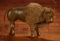 American Wooden Glass-Eyed Buffalo by Schoenhut with Cloth Mane 600/800