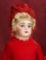 Sonneberg Bisque Doll with Splendid Eyes, Original Costume 600/800
