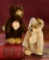 Two Rare German Mohair Miniature Teddy Babies with Original Labels 1200/1500