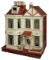 Large German Wooden Dollhouse with Widow's Walk Attributed to Christian Hacker 3500/5500