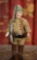German All-Bisque Miniature Soldier with Rare Sculpted Helmet 300/400