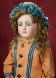 Large French Bisque Bebe by Mothereau, Splendid Blue Eyes and Fine Early Costume 14,000/21,000