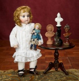 Gorgeous Petite French Bisque Blue-Eyed Bebe by Leon Casimir Bru, Signed Bru Shoes 9000/12,000