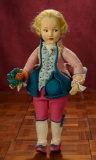 Very Rare Italian Felt Portrait Doll 