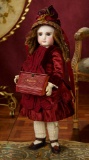 Earliest Period French Bisque Bebe EJ by Jumeau with Signed E.J. Shoes 5500/7500
