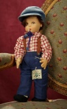 Italian Felt Character Boy by Lenci Known as Jackie Coogan Model 800/1100