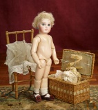 Finest Early French Bisque Portrait Bebe by Jumeau with Signed Early Jumeau Shoes 5500/7500