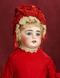 Sonneberg Bisque Doll with Splendid Eyes, Original Costume 600/800