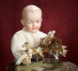 German Bisque Painted Eye Character, 548, by Kley and Hahn in Rare Large Size 800/1100