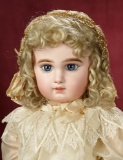 Lovely French Bisque Bebe, Size 13, by Emile Jumeau with Signed Body and Shoes 2200/2800