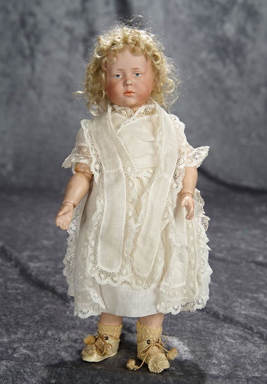 12" German bisque art character "Marie" by K*R, beautiful original costume and shoes. $600/900