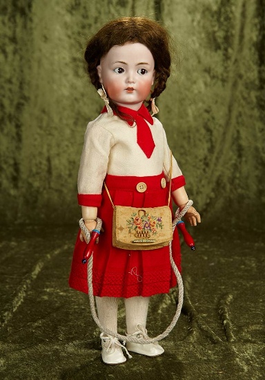 18" German Bisque Flirty-Eyed Character, 117n, by Kammer and Reinhardt. $900/1200
