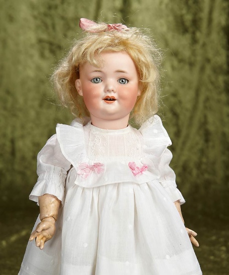 15" German bisque character, model 560a, by Marseille, toddler body. $400/600