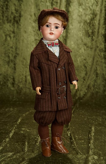 21" German bisque gentleman boy by Simon and Halbig for George Borgfeldt. $400/500