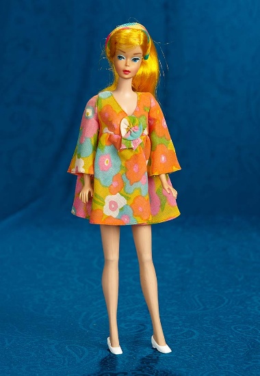 "Color Magic" Barbie, 1966,  in "Flower Wower" Costume. $150/250
