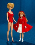 Bubble Cut Barbie and Skipper with Additional Matching Costumes 