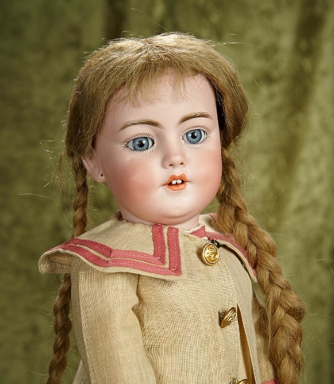 20" German bisque doll, rare model 1279, by Simon and Halbig. $800/1100