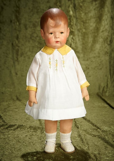 18" German Cloth Character Doll, Type I, by Kathe Kruse. $1000/1400