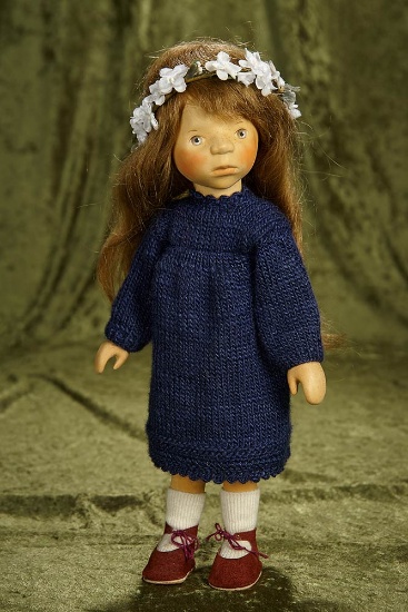 14" Brunette "New Munich Art Doll" by Elisabeth Pongratz.$800/1000