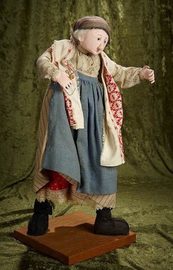 25" Cloth doll from "Appalachian People" series by Ellen Turner. $400/600