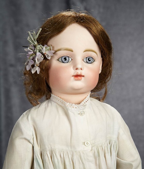 23" French bisue bebe by Gaultier, early block letter marking, gorgeous eyes. $2800/3500