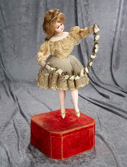19" Elegant French Musical Automaton "Ballerina Pirouetting" by Roullet & Decamps. $4000/5500