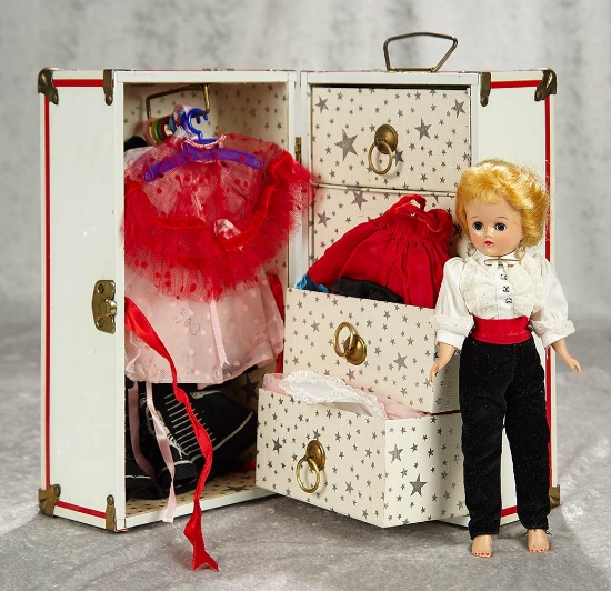 10" Jill by Vogue fashion doll with travel case and additional costumes. $200/400