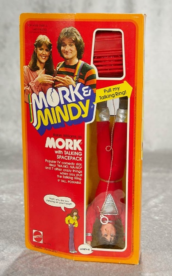 9" Mork with Talking Spacepak by Mattel, mint in box. $80/100