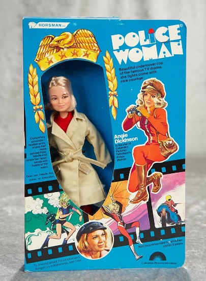 9" Angie Dickinson as Police Woman doll, mint in box. $50/100