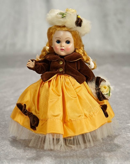 8" Ginny walking style doll with gorgeous original tagged costume. $300/400