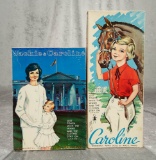 Two boxed paper doll sets of Caroline and Caroline and Jackie by Magic Wand. $200/300